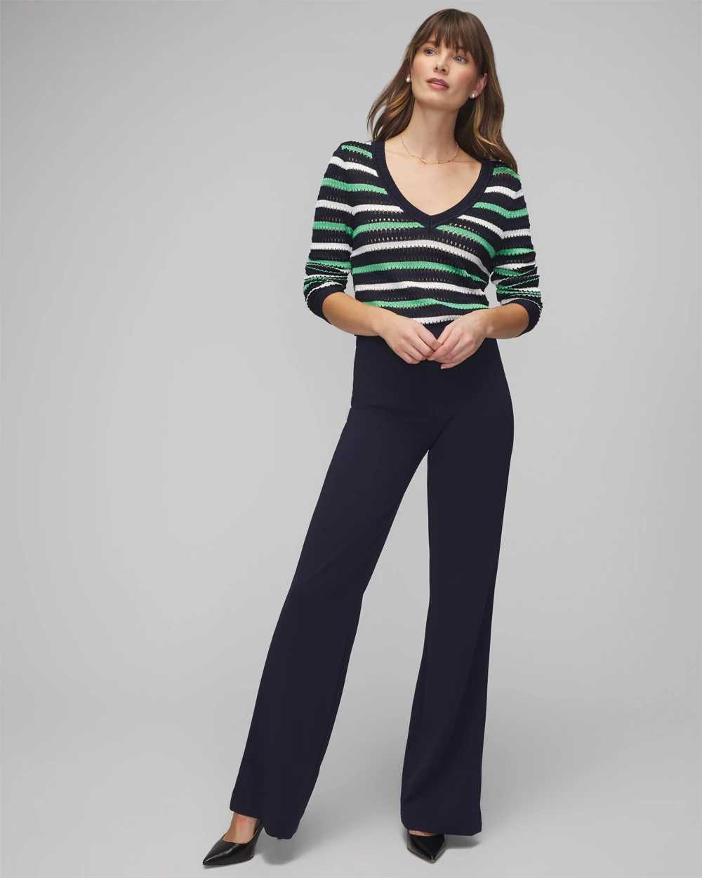 WHBM Slip On Wide Leg Pant
